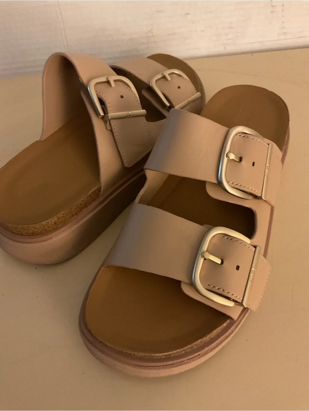 Fitflop Women's Double-Buckle Platform Gen-FF sandals US 7
